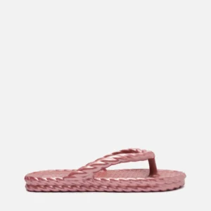 Chinelo de Dedo Rosa Metalizado Marrocos Brizza